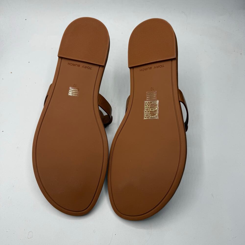 NEW NWT Tory Burch Miller Soft Calf Leather Sandals in Miele US 10 - Picture 4 of 8